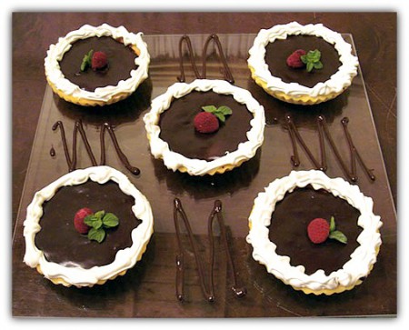 tartitas de chocolate